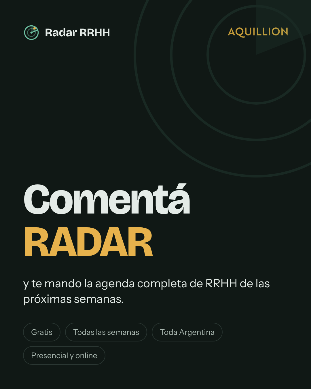 Carrusel 4: Comentá RADAR