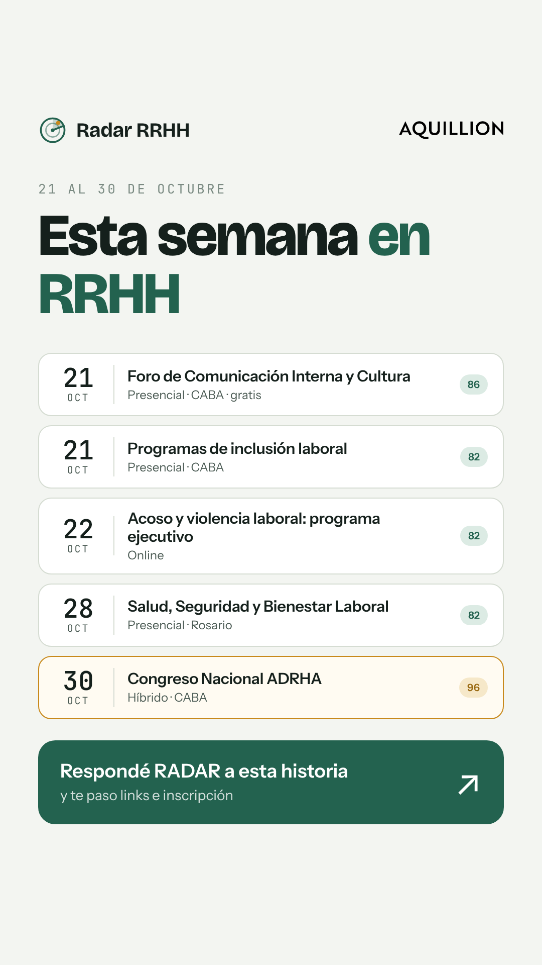 Historia: esta semana en RRHH